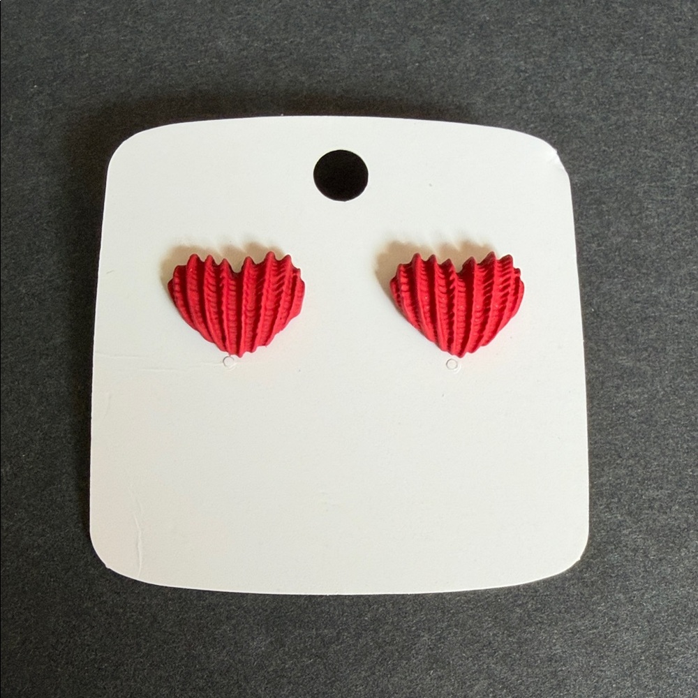 Red Heart Earrings